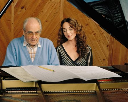 Michel Legrand & Melissa Errico at the piano