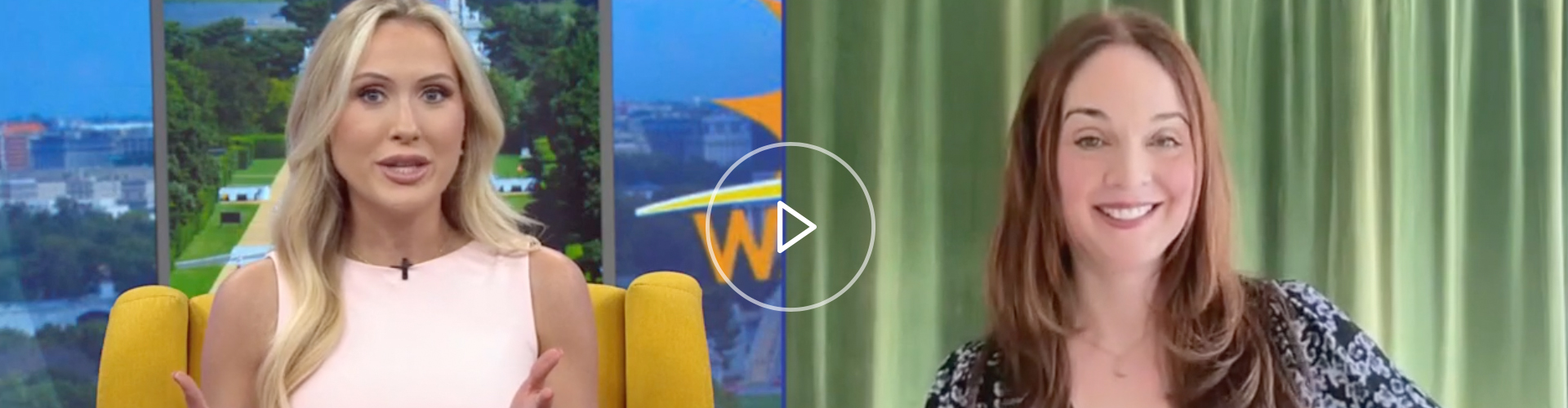 Melissa Errico and Megan Clarke in a video interview