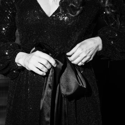 NEW YORK-  MAY 3 : Melissa Errico is fitted for an evening gown by Eric Winterling inside the fitting room at his company's atelier on Monday, May 3, 2021, in New York City.  (Photo by Landon Nordeman)