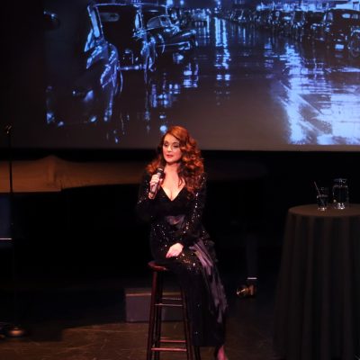 Melissa Errico and Adam Gopnik in "Il Parle, Elle Chante: Love, Desire & Mystery" with the pianist Tedd Firth at Florence Gould Hall on Thursday night, May 6, 2021. Photo by Hiroyuki Ito